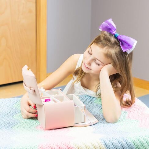 Vlando Kids Musical Jewelry Box for Girls with Drawer, Music Box with Ballerina and Stickers for Birthday Bedroom Decor, Gifts for Girls Kids Christmas Thanksgiving Gifts 2023 - Blue in Kuwait