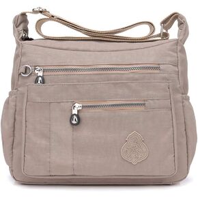 MINTEGRA Crossbody Bag for Women Nylon Waterproof Shoulder Purse Messenger Bag Lightweight Pocketbooks