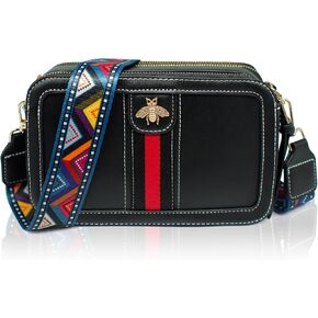 Beatfull Designer Bee Crossbody Purse for Women PU Leather Shoulder Handbag Camera Clucth in Kuwait