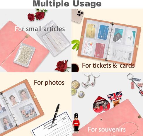 Jewelry Organizer, 2 Pack Jewelry Storage Book with Pockets, Foldable Earrings Travel Album, PU Leather Accessories Holder Booklet for Bracelets Necklace Rings (128 Grids+128 Anti-Oxidation PVC Bags) in Kuwait