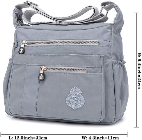 MINTEGRA Crossbody Bag for Women Nylon Waterproof Shoulder Purse Messenger Bag Lightweight Pocketbooks in Kuwait