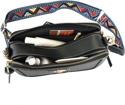 محفظة Beatfull Designer Bee Crossbody للنساء من جلد البولي يوريثان حقيبة كتف كاميرا Clucth in Kuwait