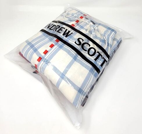 Andrew Scott Men's 3 Pack Cotton Flannel Fleece Brush Pajama Sleep & Lounge Pants in Saudi Arabia