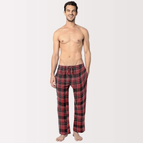 Andrew Scott Men's 3 Pack Cotton Flannel Fleece Brush Pajama Sleep & Lounge Pants in Saudi Arabia