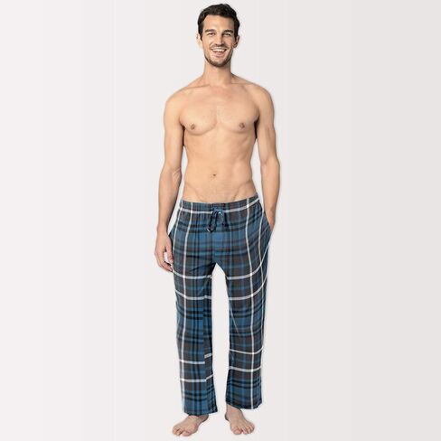 Andrew Scott Men's 3 Pack Cotton Flannel Fleece Brush Pajama Sleep & Lounge Pants in Saudi Arabia