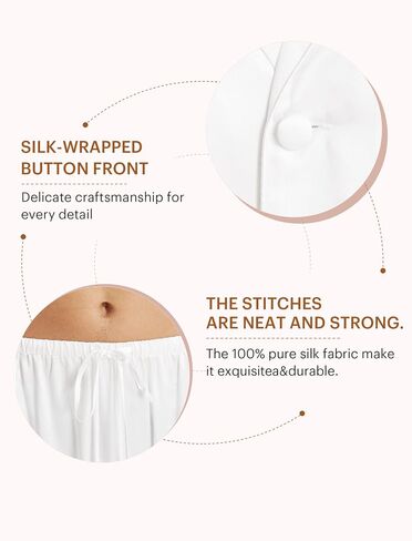 LilySilk بيجامة حريرية للرجال Real 100 لينة التوت رجالي بيجامة حريرية مجموعة خفيفة الوزن ذكر Pjs (16 مللي متر/19 مللي متر) in Kuwait
