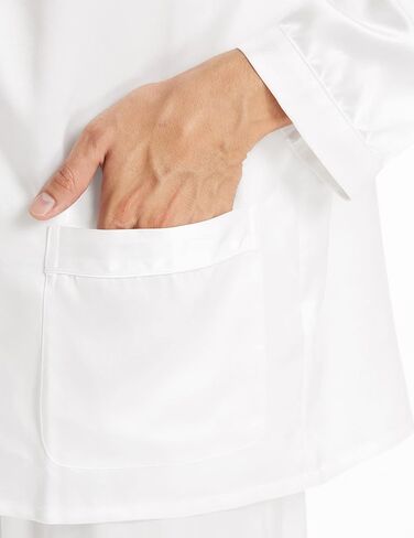 LilySilk بيجامة حريرية للرجال Real 100 لينة التوت رجالي بيجامة حريرية مجموعة خفيفة الوزن ذكر Pjs (16 مللي متر/19 مللي متر) in Kuwait