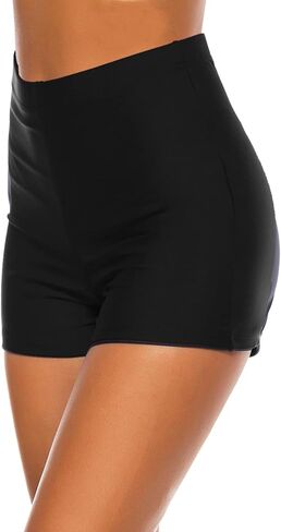 Tournesol المرأة سروال سباحة قصير عالية الخصر ثوب السباحة قيعان ملابس السباحة الصبي السراويل بيكيني Tankini مجلس السراويل ملابس السباحة in Kuwait