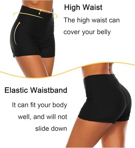 Tournesol المرأة سروال سباحة قصير عالية الخصر ثوب السباحة قيعان ملابس السباحة الصبي السراويل بيكيني Tankini مجلس السراويل ملابس السباحة in Kuwait