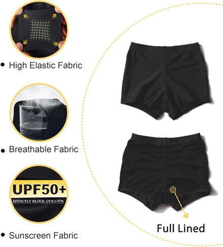 Tournesol المرأة سروال سباحة قصير عالية الخصر ثوب السباحة قيعان ملابس السباحة الصبي السراويل بيكيني Tankini مجلس السراويل ملابس السباحة in Kuwait