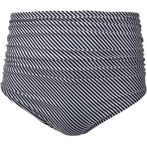 Tempt Me Women High Waisted Bikini Bottom Retro Ruched Swim Short Shirred Tankinis Brief in Saudi Arabia