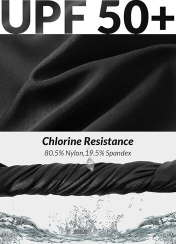 BALEAF Women's High Waisted Adjustable Drawstring Ruffle Swim Skirt Bottoms Modest Tummy Control Swim Skort with Pocket Liner in Kuwait