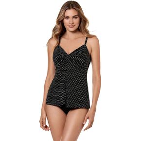Miraclesuit Women's Swimwear Pin Point Love Knot Sweetheart Neckline Full Bust Support Underwire Bra Tankini Bathing Suit Top in Saudi Arabia