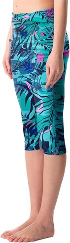 بنطال سباحة للسيدات من KEEPRONE للسباحة بطول الركبة وحزام خصر مطوي جانبيًا in Kuwait