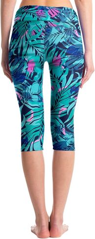 بنطال سباحة للسيدات من KEEPRONE للسباحة بطول الركبة وحزام خصر مطوي جانبيًا in Kuwait