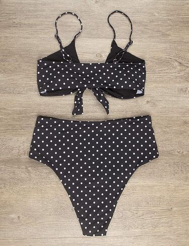 Blooming Jelly Womens High Waisted Bikini Set Tie Knot High Rise Two Piece Swimsuits Bathing Suits in Kuwait