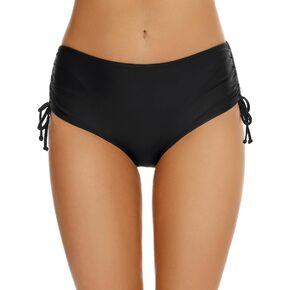 Bonneuitbebe Women's Bikini Bottoms Full Coverage Swim Bottoms Mid Waisted Bathing Suit Bottoms Swimsuit Bottoms