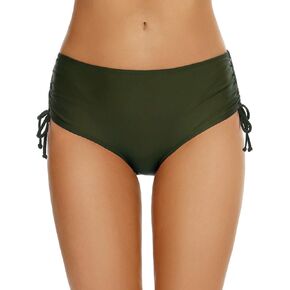 Bonneuitbebe Women's Bikini Bottoms Full Coverage Swim Bottoms Mid Waisted Bathing Suit Bottoms Swimsuit Bottoms in Saudi Arabia