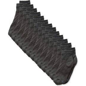 Hanes Boys' Socks, Double Tough Cushioned Ankle and No Show, 12-Pair Packs
