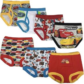 ديزني سراويل تدريب للاولاد بتصميم كارز و4 قطع ملابس داخلية قصيرة (عبوة من 7 قطع), سيارات متعددة in Saudi Arabia