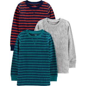 Simple Joys by Carter's Boys 3-Pack Thermal Long Sleeve Shirts in Saudi Arabia