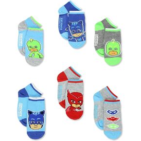 PJ Masks Boys Toddler Kids 6 Pack Gripper Quarter Socks in Saudi Arabia