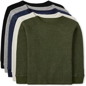 The Children's Place Boys' Long Sleeve Thermal Top 5-Pack in Saudi Arabia