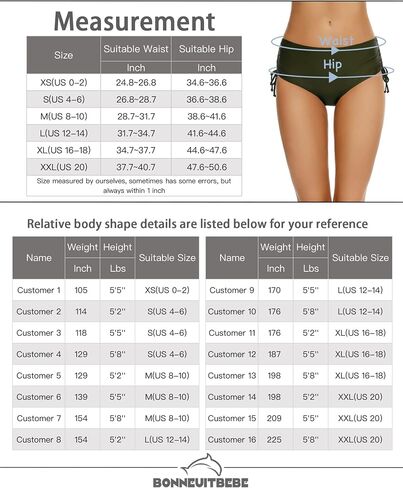 Bonneuitbebe Women's Bikini Bottoms Full Coverage Swim Bottoms Mid Waisted Bathing Suit Bottoms Swimsuit Bottoms in Kuwait