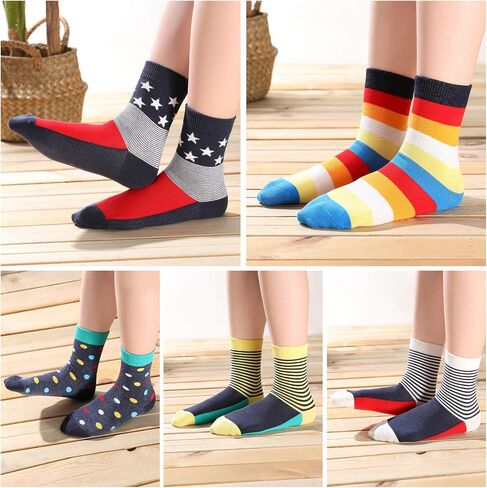 SUNBVE Kids Boys Soft Fashion Cotton Dress Socks Gift in Kuwait