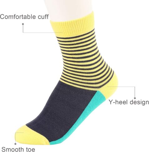 SUNBVE Kids Boys Soft Fashion Cotton Dress Socks Gift in Kuwait