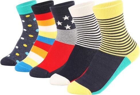 SUNBVE Kids Boys Soft Fashion Cotton Dress Socks Gift in Kuwait