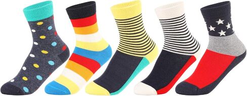 SUNBVE Kids Boys Soft Fashion Cotton Dress Socks Gift in Kuwait