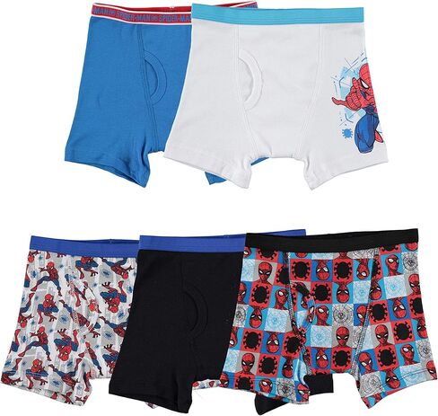 تتوفر مجموعات متعددة من الملابس الداخلية للأولاد من Spiderman مع مطبوعات Spiderverse وكلاسيكية بمقاسات 4 و6 و8 و10 و12 in Kuwait