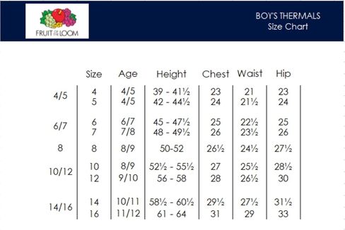 Fruit of the Loom boys Performance Baselayer Thermal Underwear Set in Saudi Arabia