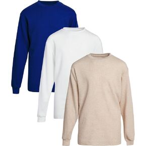 تي شيرت Galaxy للأولاد من Harvic - عبوة من 3 تي شيرت محبوك حراريًا بأكمام طويلة (S-XL) in Kuwait