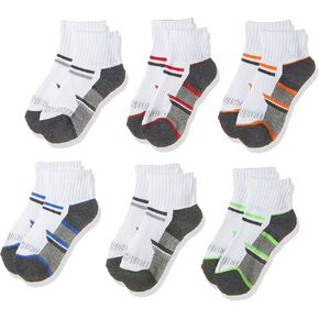 Fruit of the Loom Boys' 6 Pair Pack Half Cushion Socks