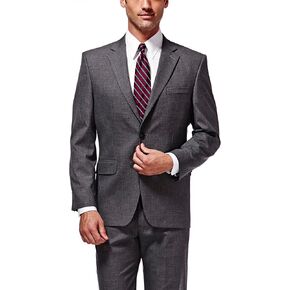 Haggar Men's Premium Stretch Solid Suit Separates-Pants & Jackets, Dark Heather Grey-Jacket, 50R in Saudi Arabia