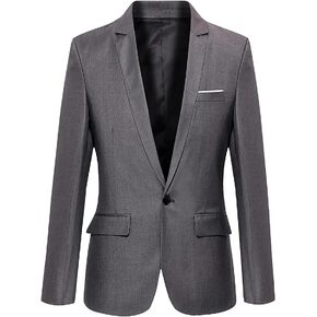 Mylldey Mens Blazers Slim Fit Business Casual Men Suit Sport Coat One Button Travel Blazer Lightweight Suit Jacket