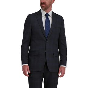 معطف رجالي ماركة Haggar مطبوع عليه J. m Premium Check