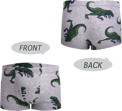 Little Boys Soft Cotton Briefs Dinosaur Truck Shark Baby Toddler Kids Underwear Various cute patterns 6-8Pack in Kuwait