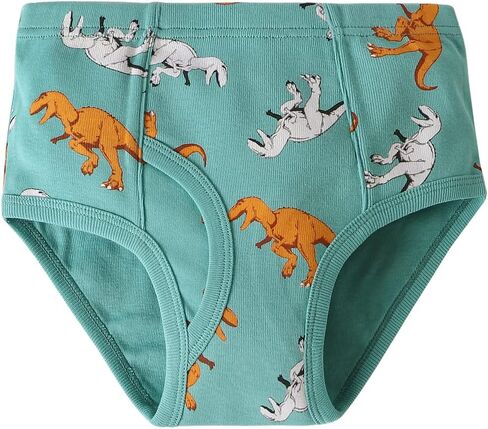 BYONEME 100% Cotton Little Boys Briefs Soft Dinosaur Truck Toddler Underwear in Kuwait