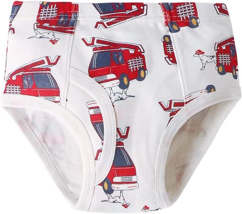 BYONEME 100% Cotton Little Boys Briefs Soft Dinosaur Truck Toddler Underwear in Kuwait