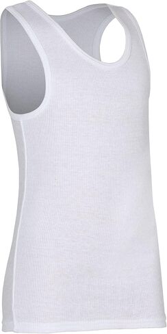 Fruit of the Loom Boys' Cotton Tank Top Undershirt (Multipack), Boys - 5 Pack - White, X-Large in Saudi Arabia
