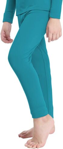 MANCYFIT Thermal Pants for Boys Fleece Lined Leggings Long Underwear Base Layer in Kuwait