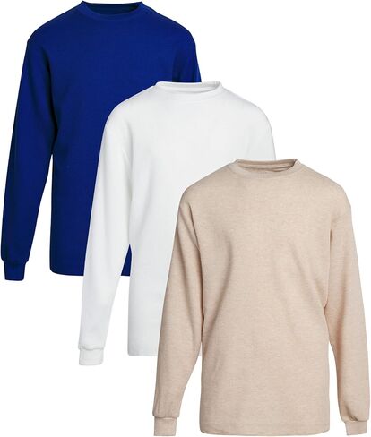 تي شيرت Galaxy للأولاد من Harvic - عبوة من 3 تي شيرت محبوك حراريًا بأكمام طويلة (S-XL) in Kuwait