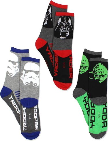 جوارب Star Wars للأولاد مكونة من 3 قطع (للأطفال الصغار/الأطفال الكبار/المراهقين/الكبار) in Saudi Arabia