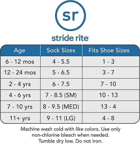 فستان Stride Rite للأولاد من القطن الناعم، جوارب موحدة للطاقم باللون الأسود والكحلي ومقاسات متنوعة 5-11، 12M-11+Y in Kuwait