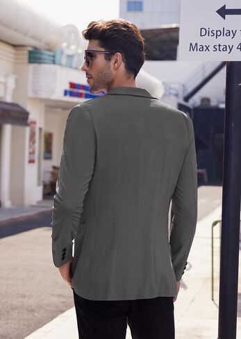 COOFANDY Men's Casual Sport Coat Regular Fit Lightweight Linen Blazer Jacket Stylish One Button Suit Jackets in Kuwait