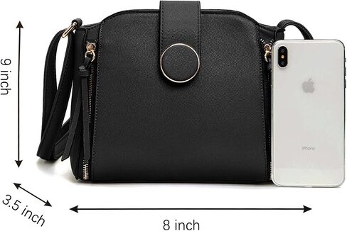 LA TERRE Lightweight Medium Crossbody Bag, Crossbody Purse Shoulder Bag for Women with Adjustable Strap in Kuwait
