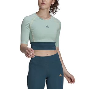adidas Womens Sportphoria Short Sleeve Crop AEROREADY in Saudi Arabia